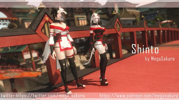 以红、白、黑为主色调的日式服装 顶级装备有天王星版本